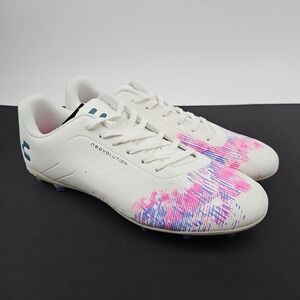 Charly Neovolution PFX FG Soccer Cleats Shoes White Pink 1086275 Men's Size 12‎